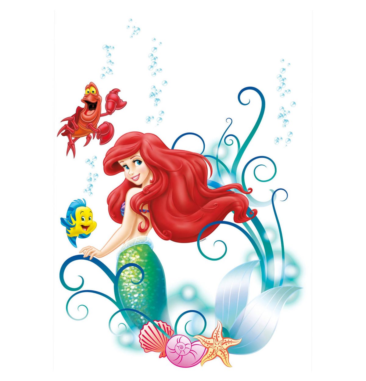 Принцесса Ариель для сахарной печати