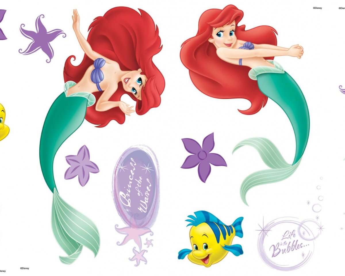 Фольгированный шар Русалочка Ариэль