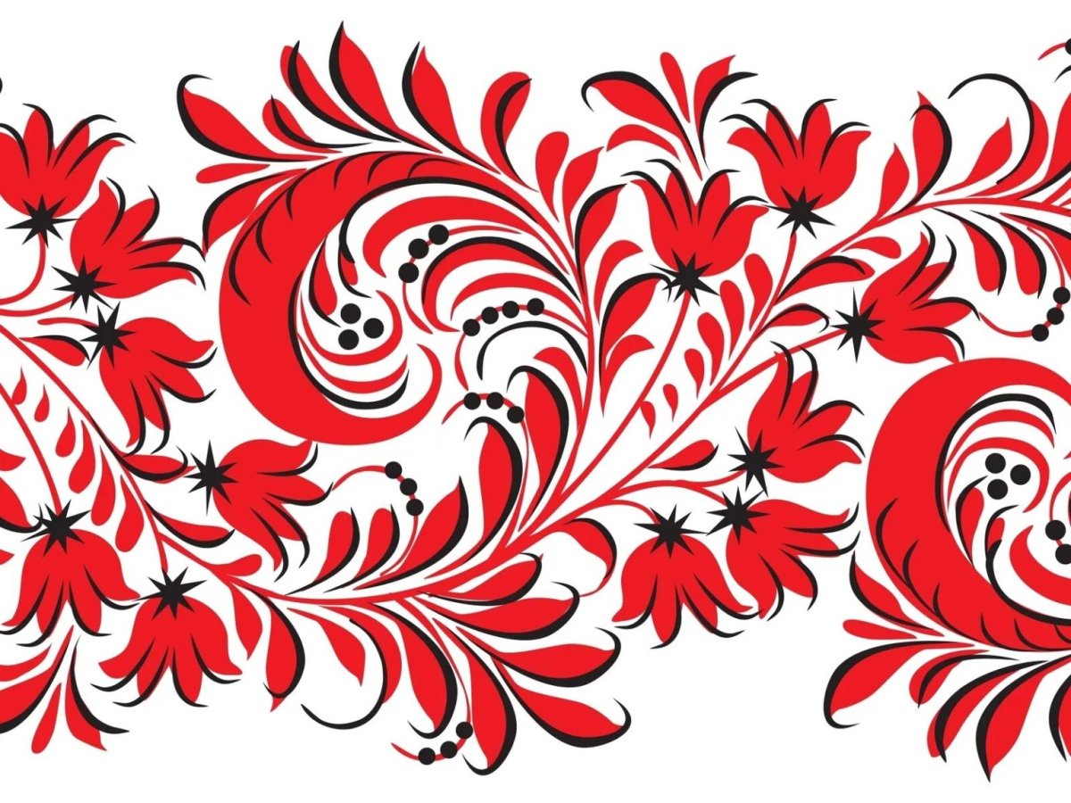 Народный орнамент Хохлома