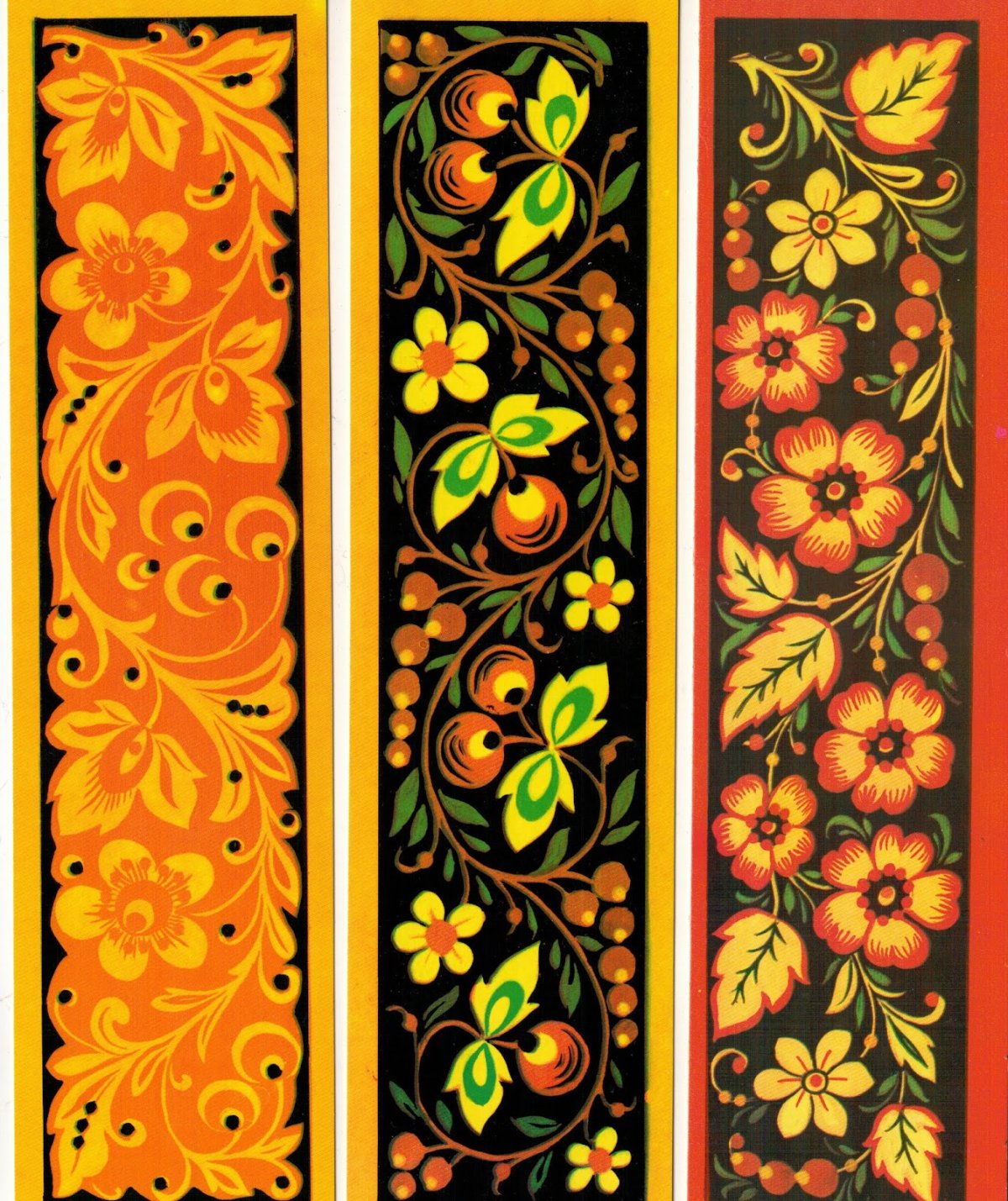 Хохломская роспись узоры