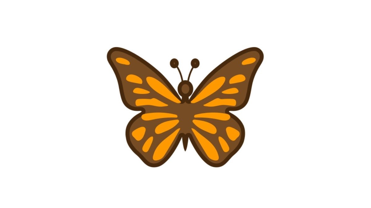 Смайлик бабочка