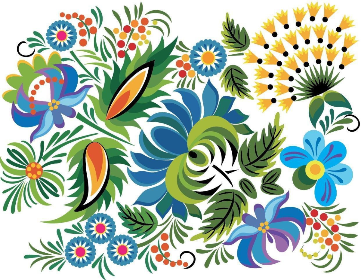 Хохломская роспись верховая