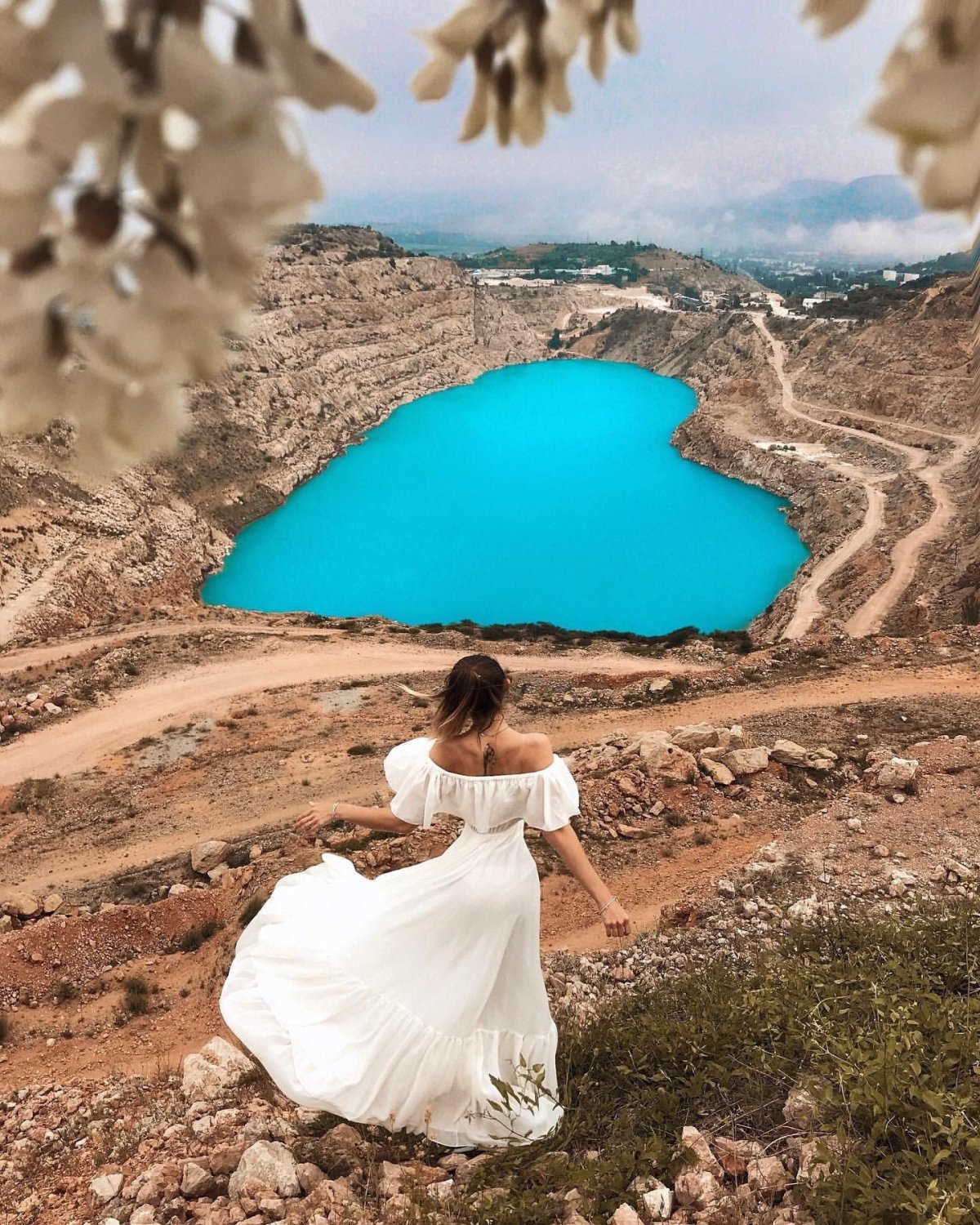 Карьер в виде сердца в Крыму