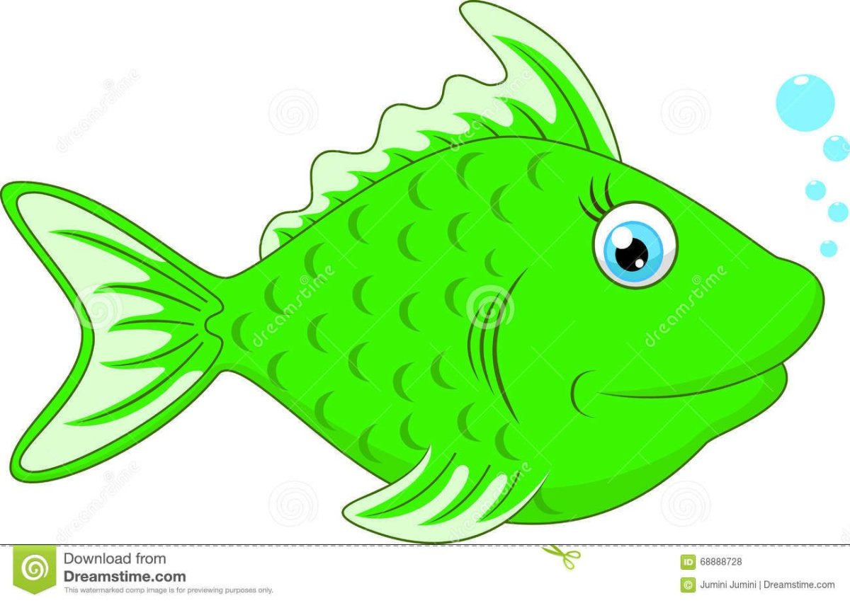 Рыбка на прозрачном фоне