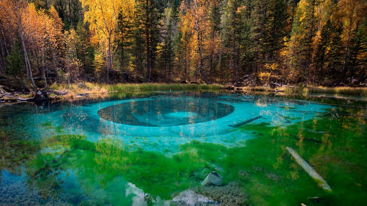 Малахитовое озеро горный Алтай