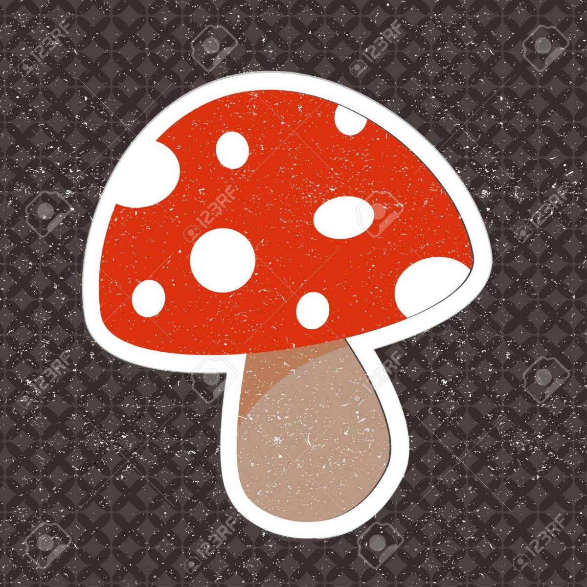 Мухомор стикер