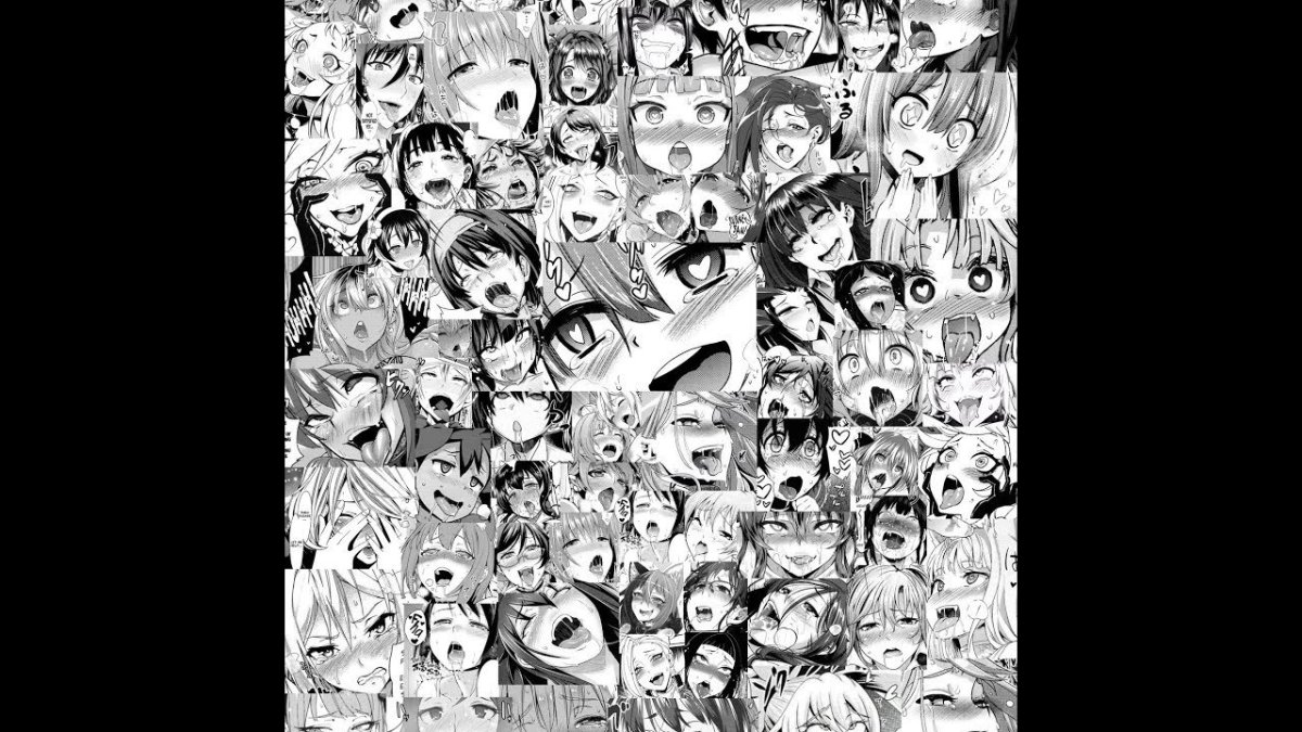 Аниме ахегао коллаж