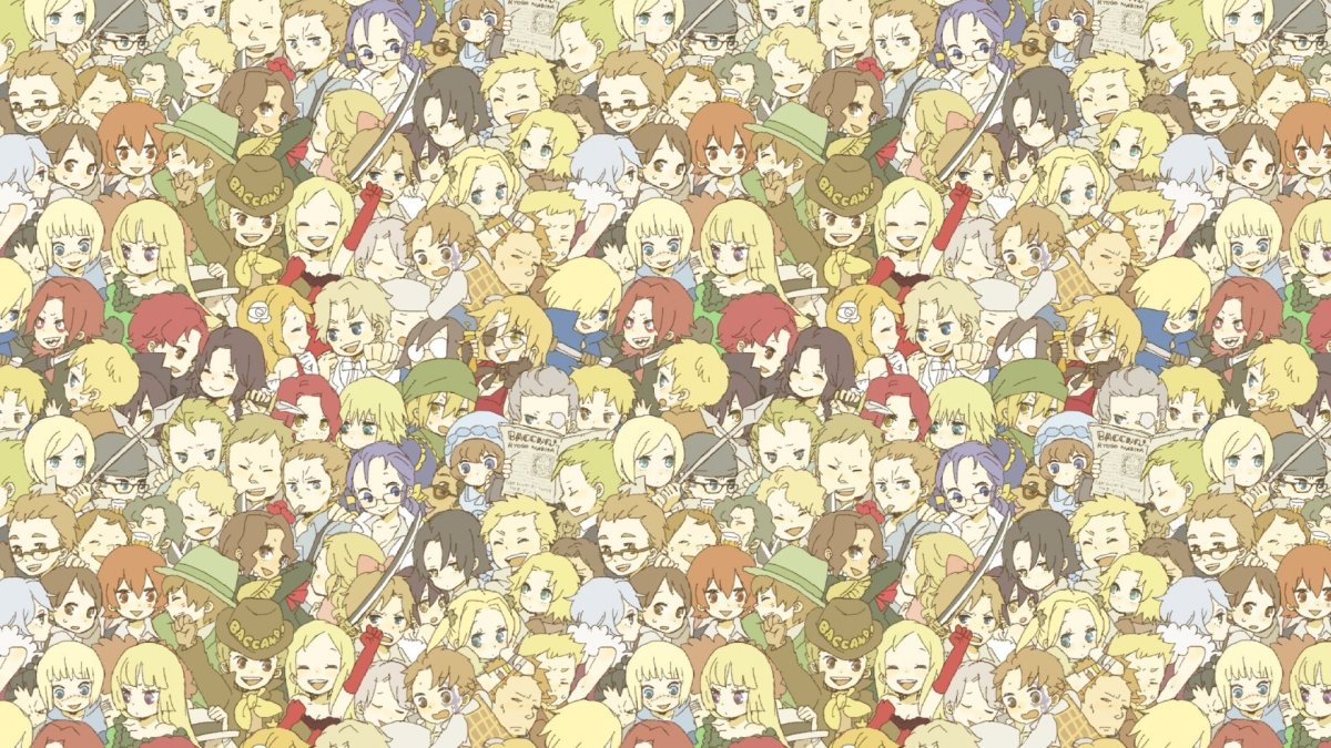 Аниме много лиц