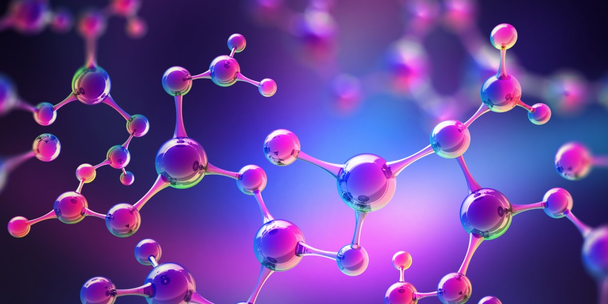 Синяя химическая молекула