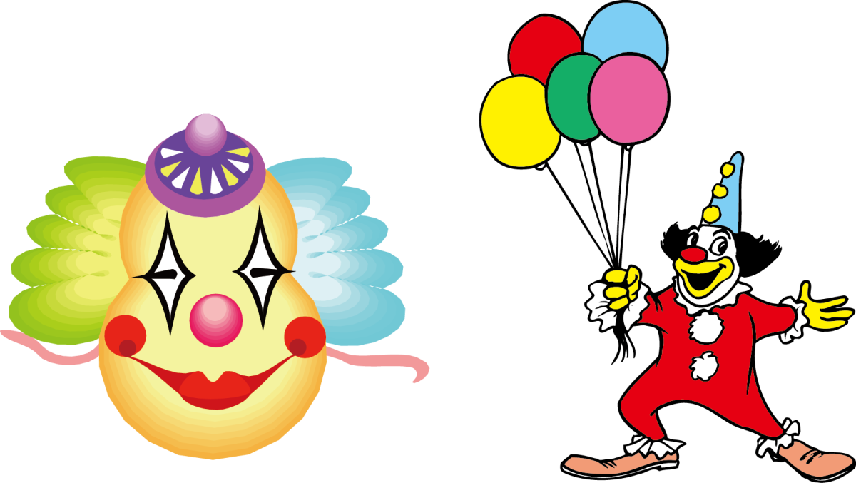 Веселый клоун для детей