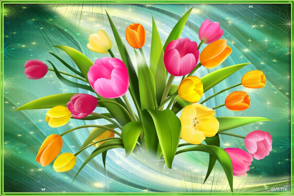 С днем матери тюльпаны
