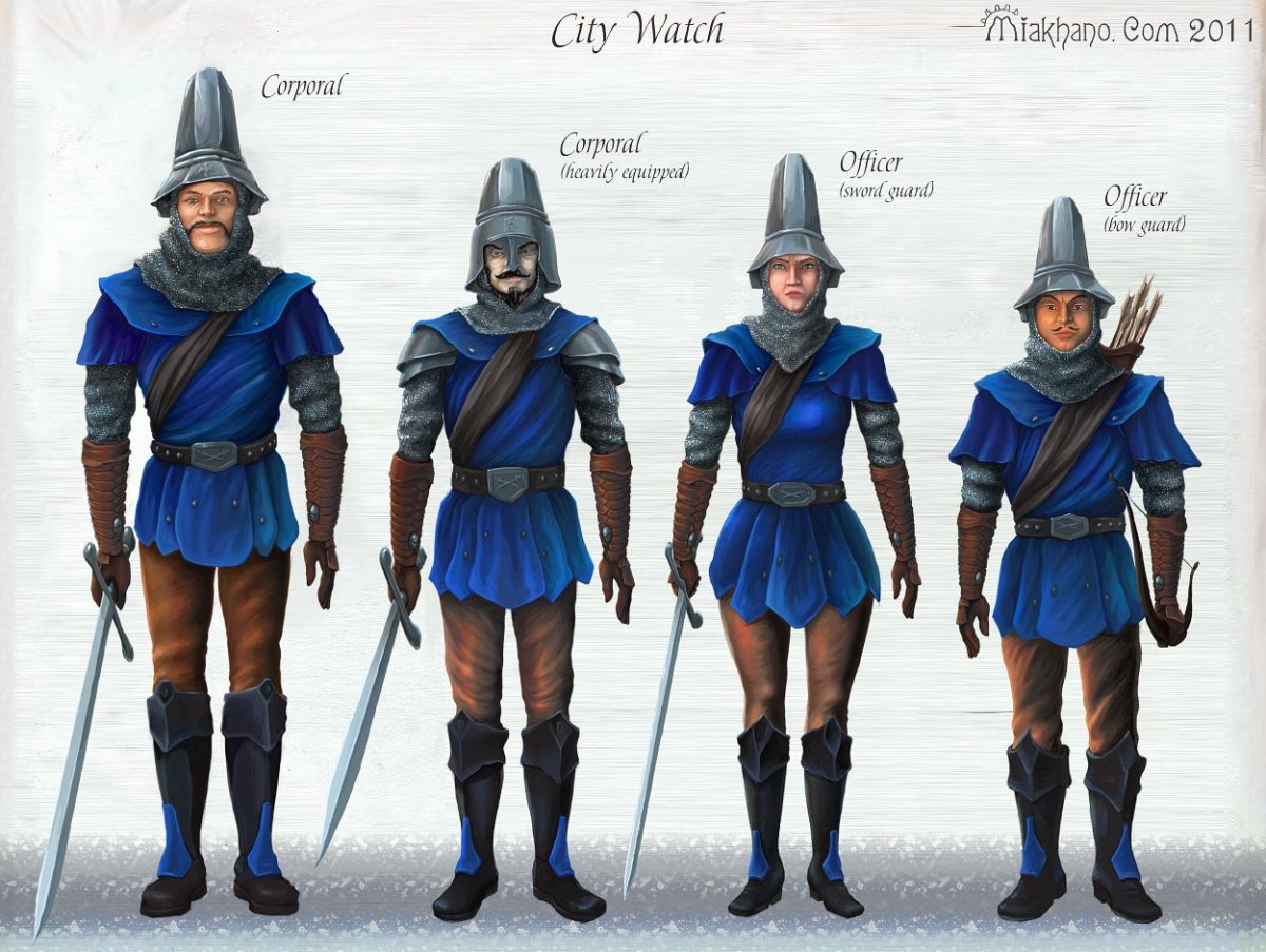 Городская стража средневековья арт
