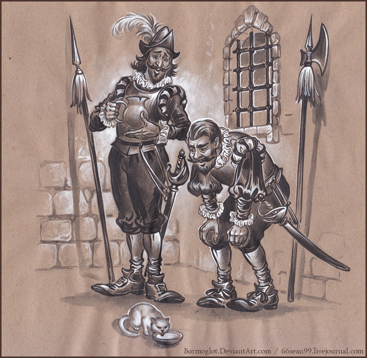 Стражники иллюстрация