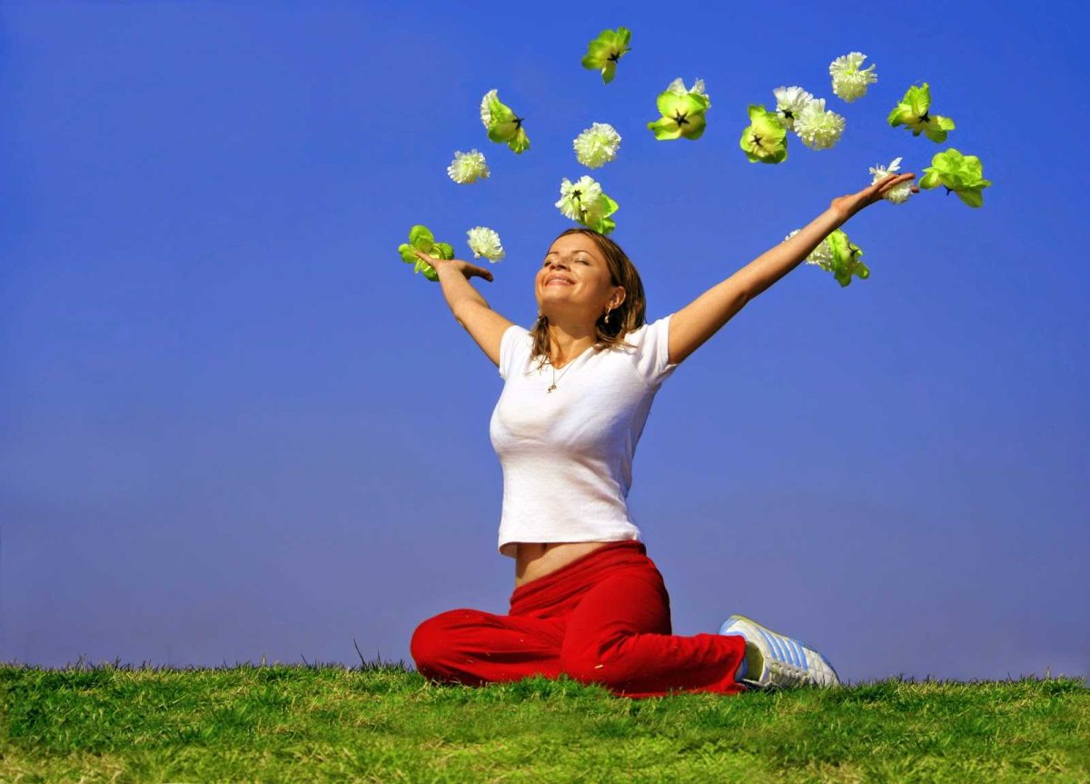 Здоровый счастливый человек