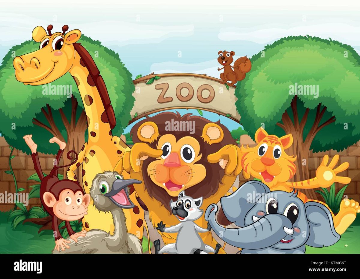 Надпись зоопарк для детского сада