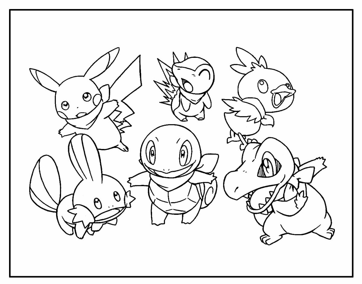 Раскраска Нинтендо Pikachu