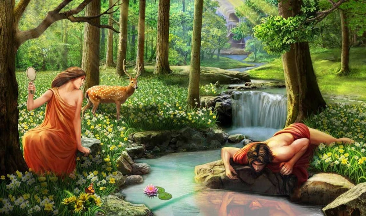 Человек с цветами