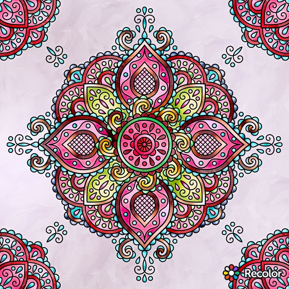 Восточные узоры цветы