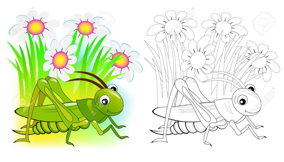 Кузнечик маска для детей