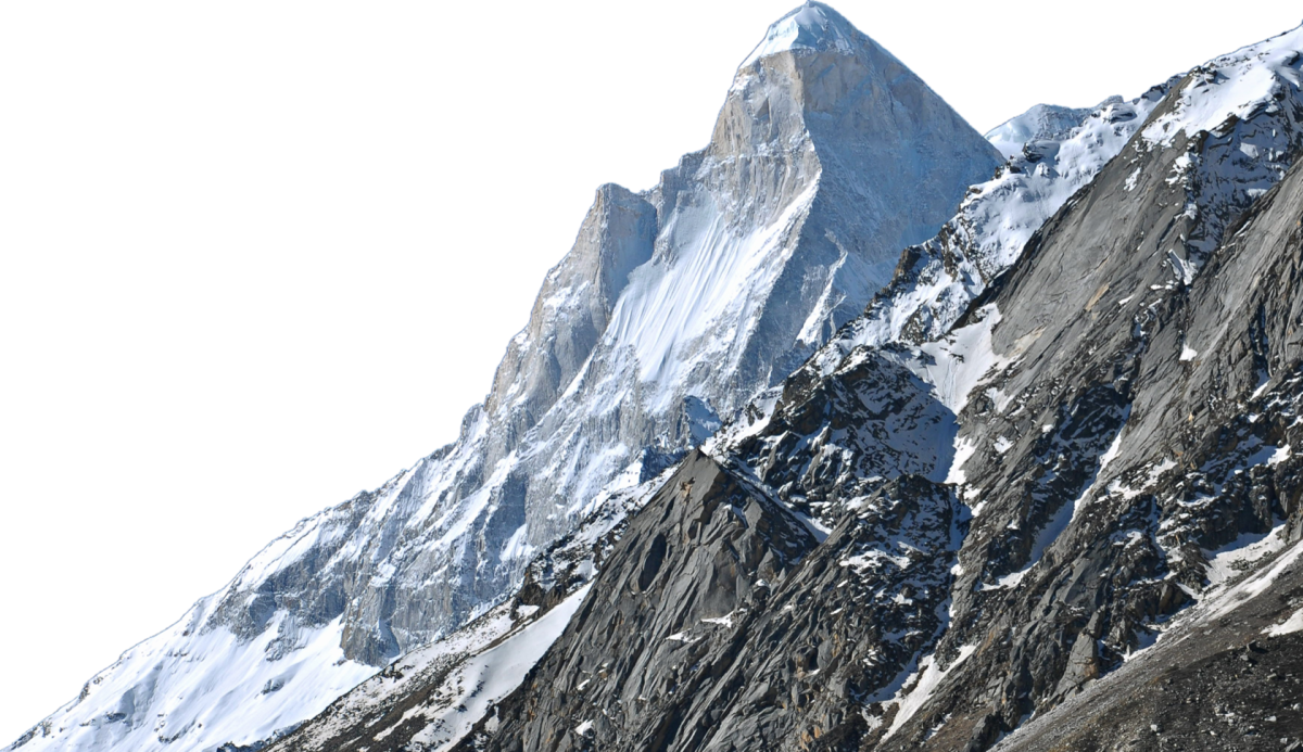 Горы на прозрачном фоне