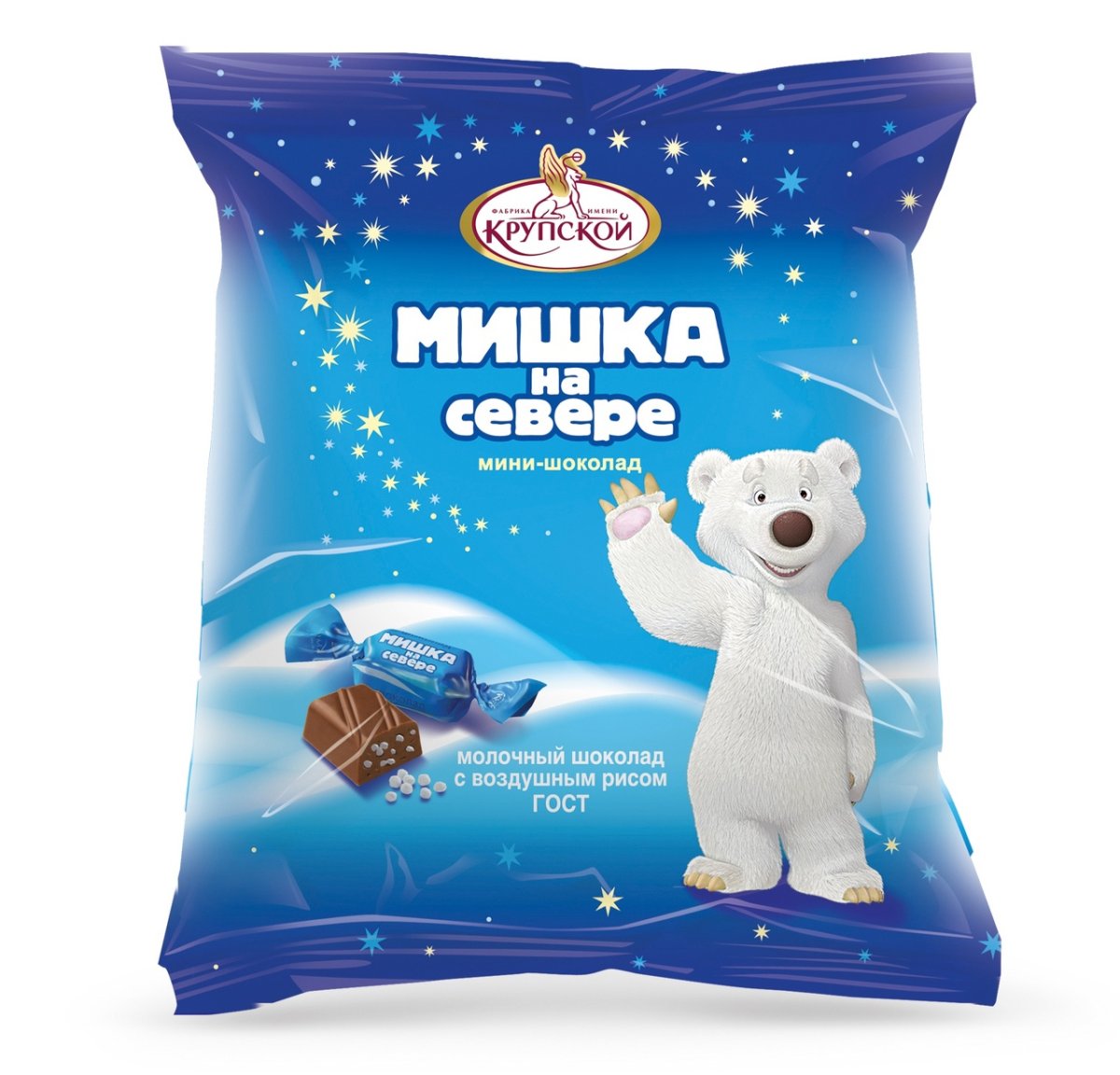 Крупской мишка на севере шоколад