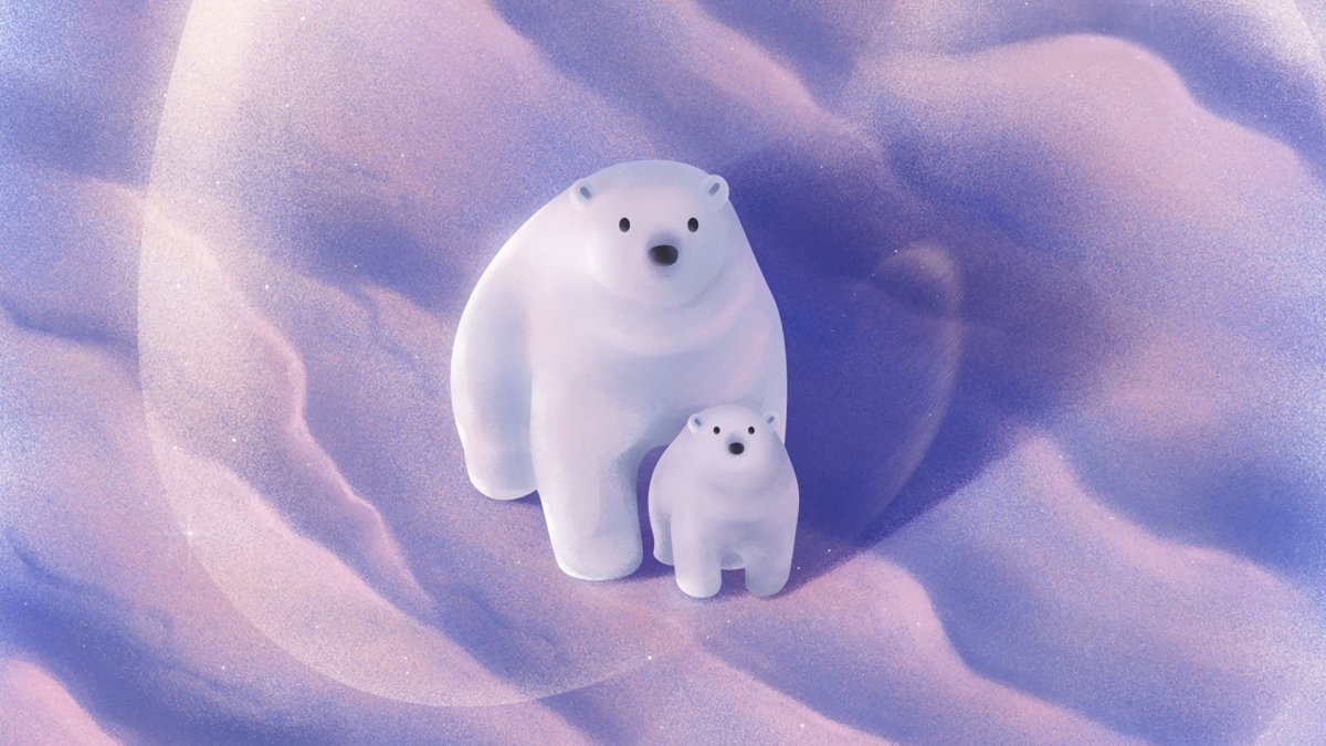 Белый медведь обои