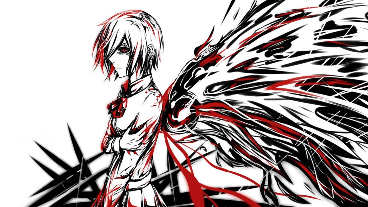 Аниме гуль Токийский черное белое