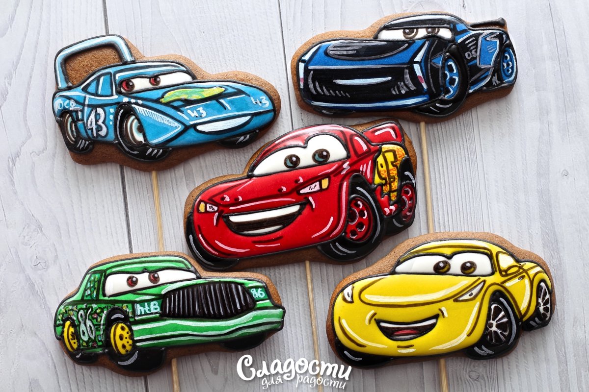 Торт Тачки для мальчика 3 года