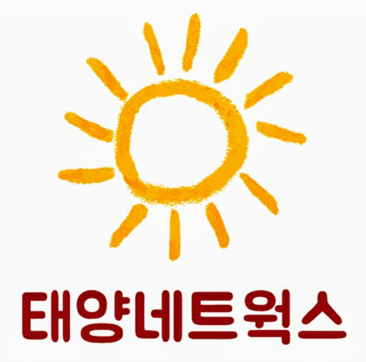 Солнышко контур цветной