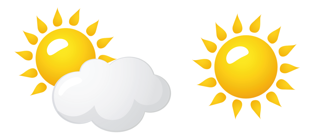 Солнце и тучка