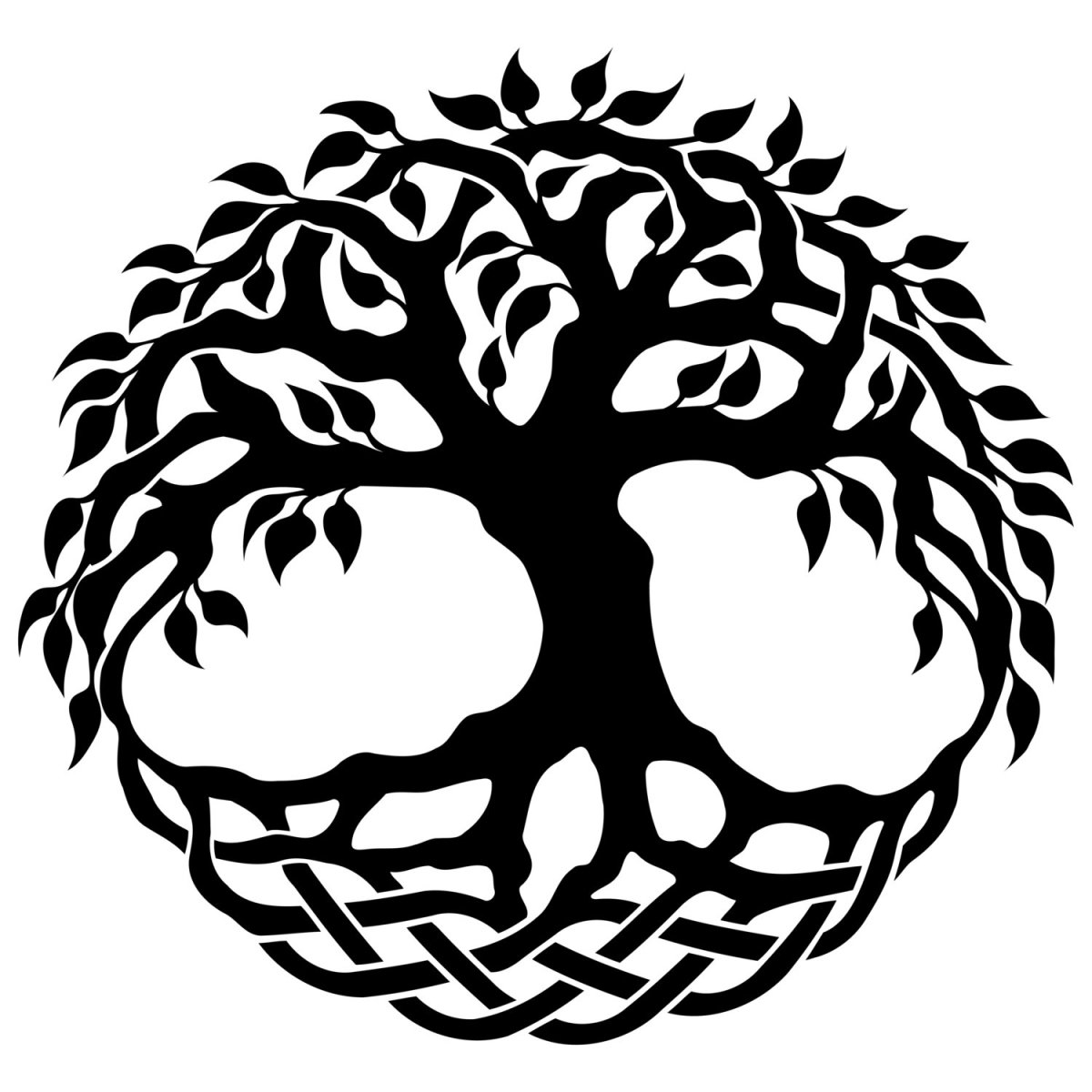 Изображение дерева кругами