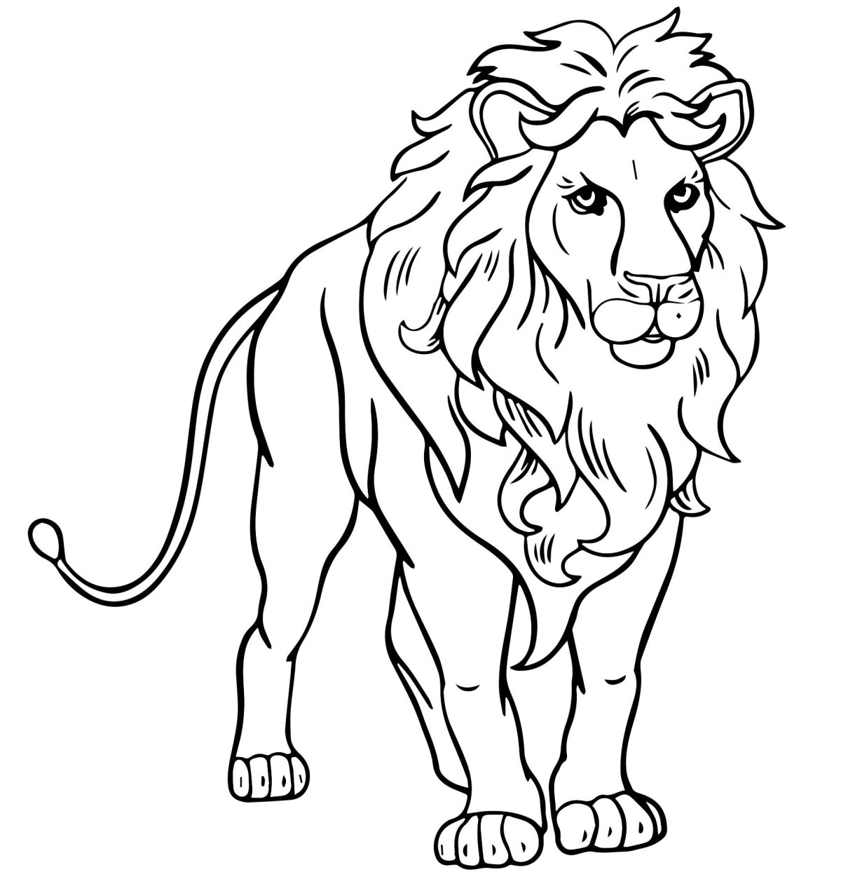 Лев раскраска. Удивительная ви. РК № 1918