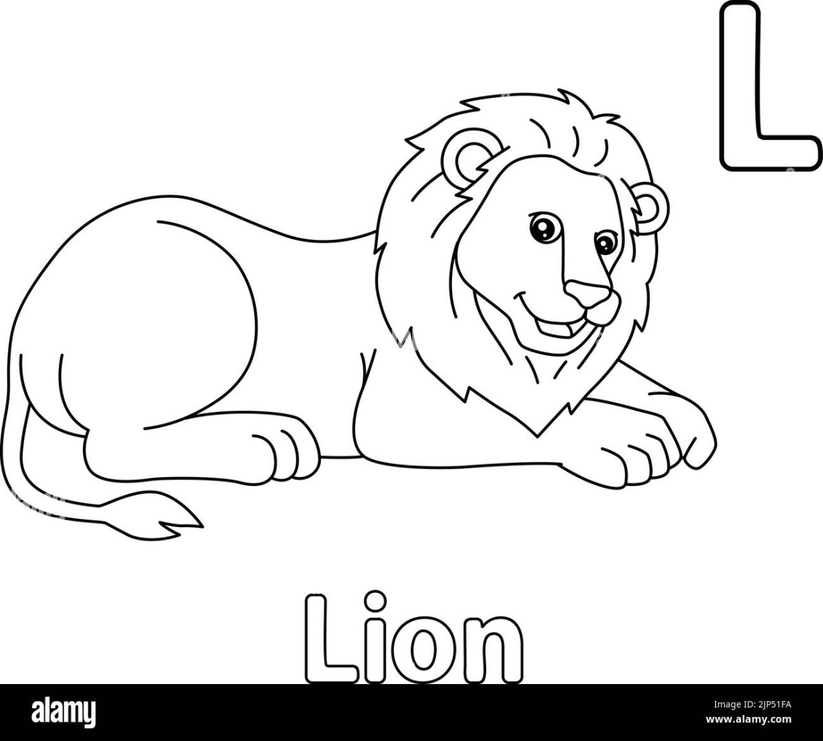 Раскраска Лев