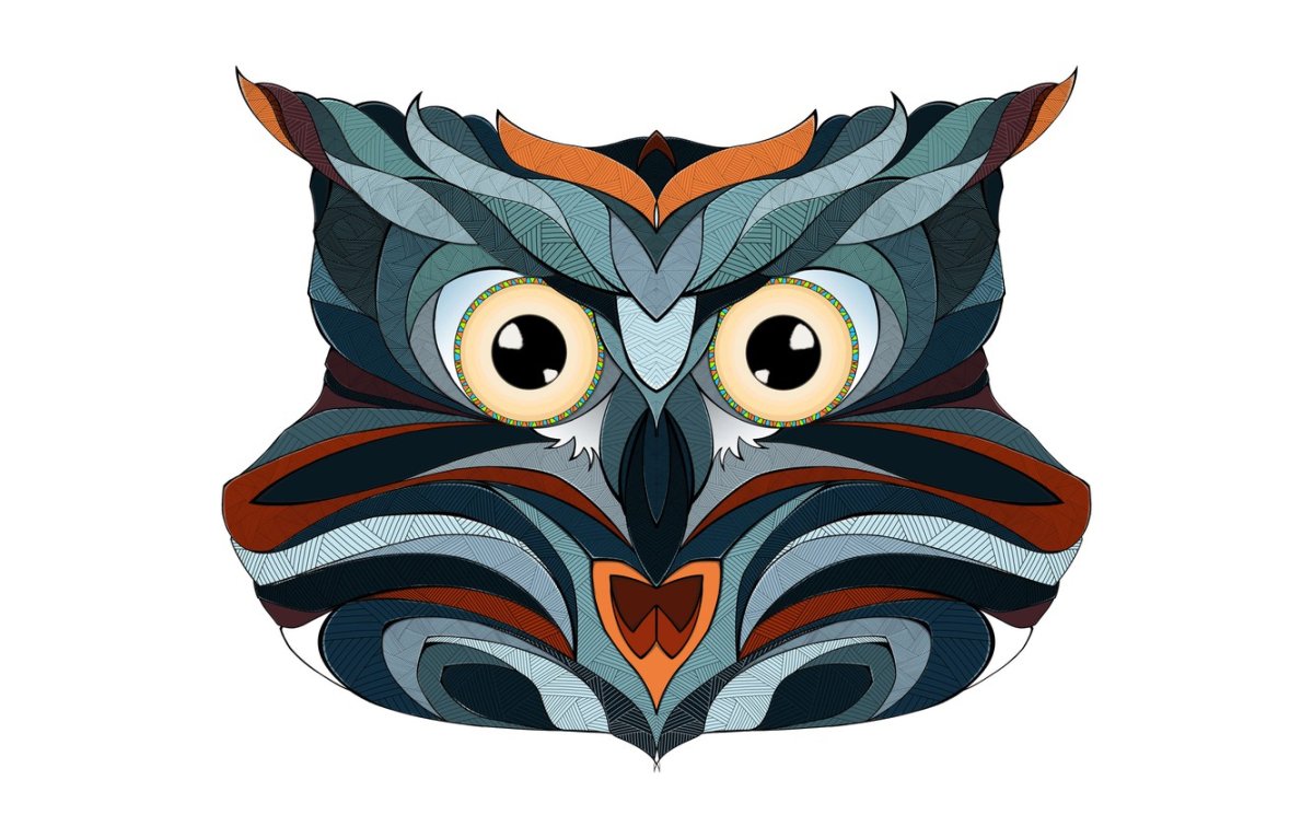 Сова абстракция