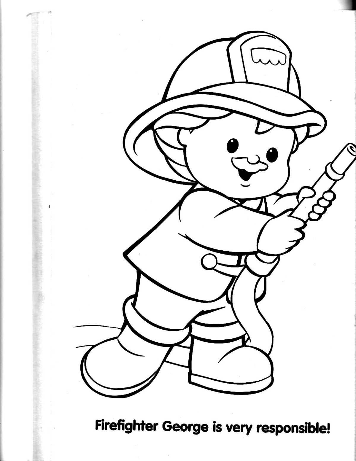 Раскраски предметы для Пожарников