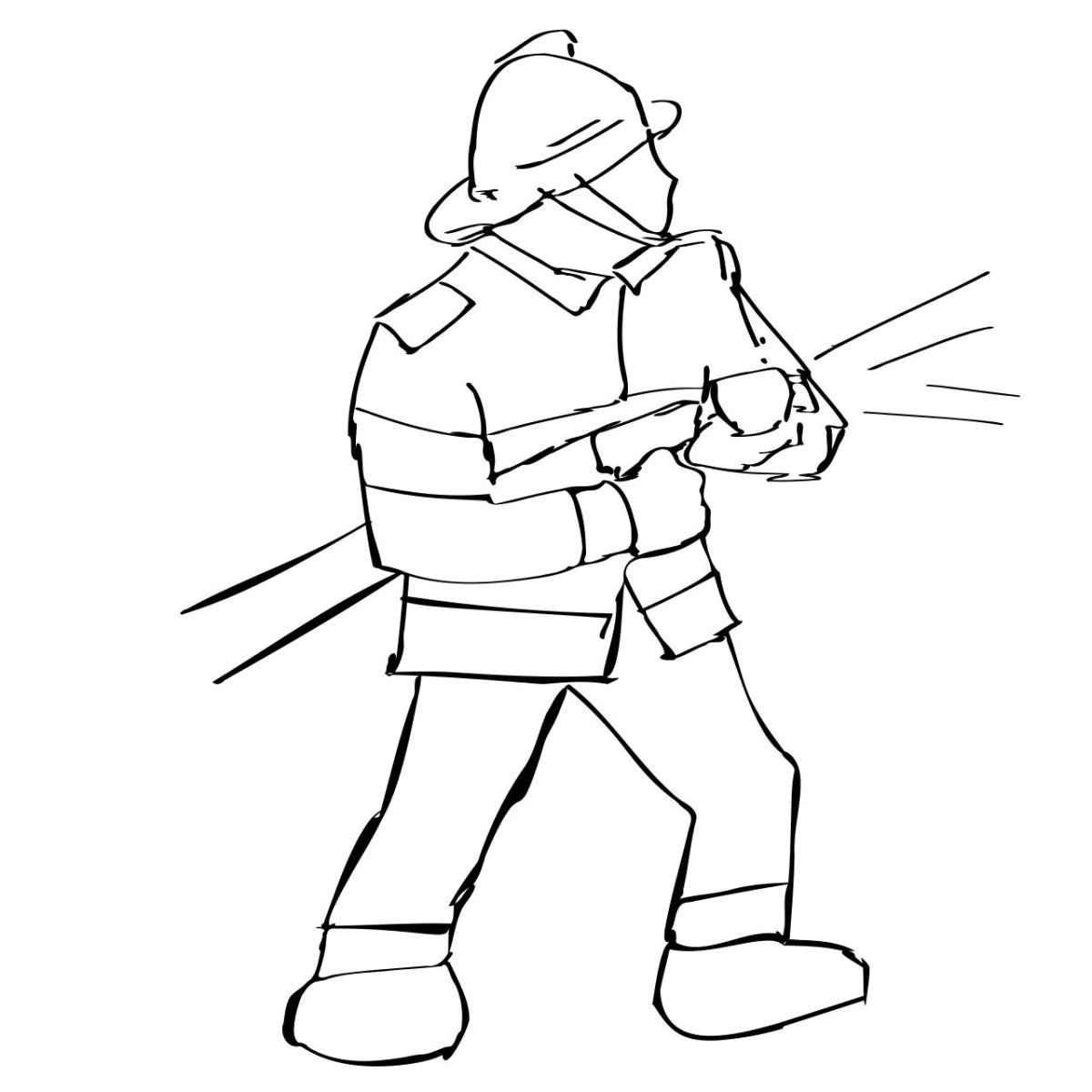 Раскраска спасатель для детей
