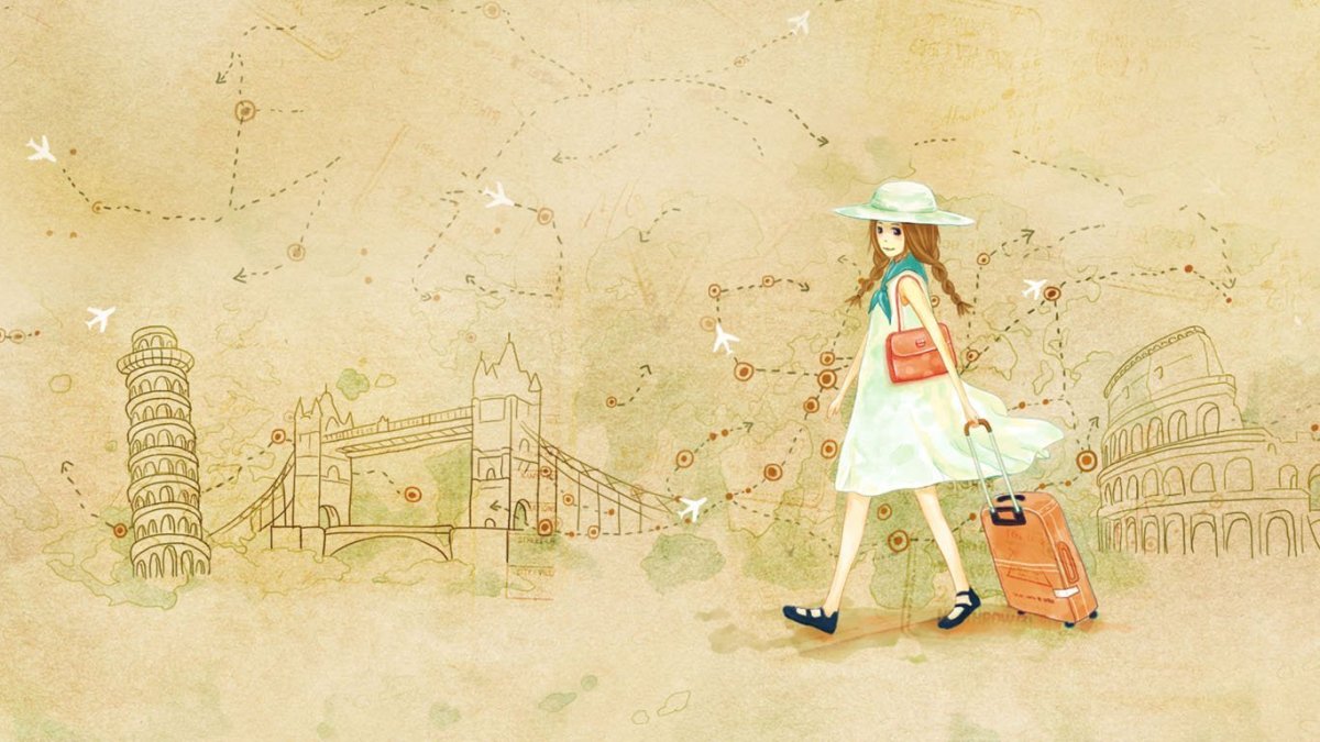 Фон для презентации путешествие