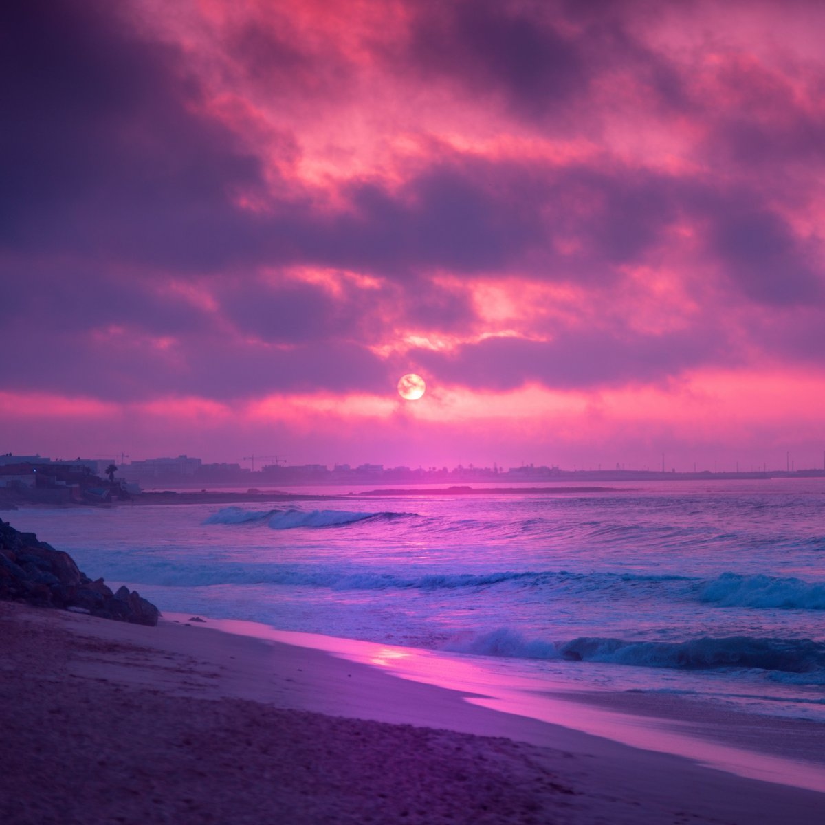 Фиолетовый закат