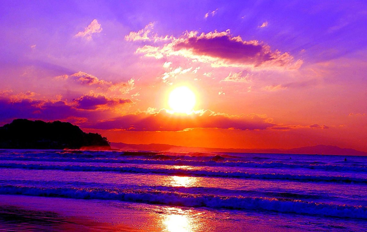 Сиреневый закат