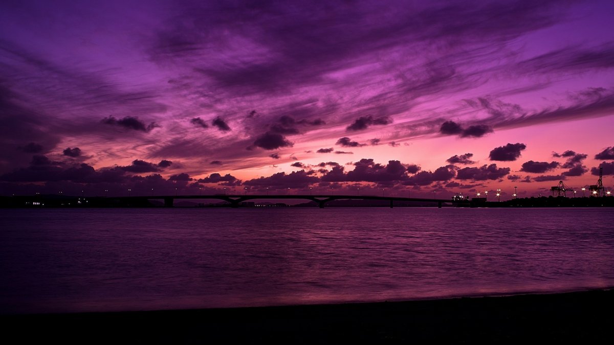 Фиолетовый закат