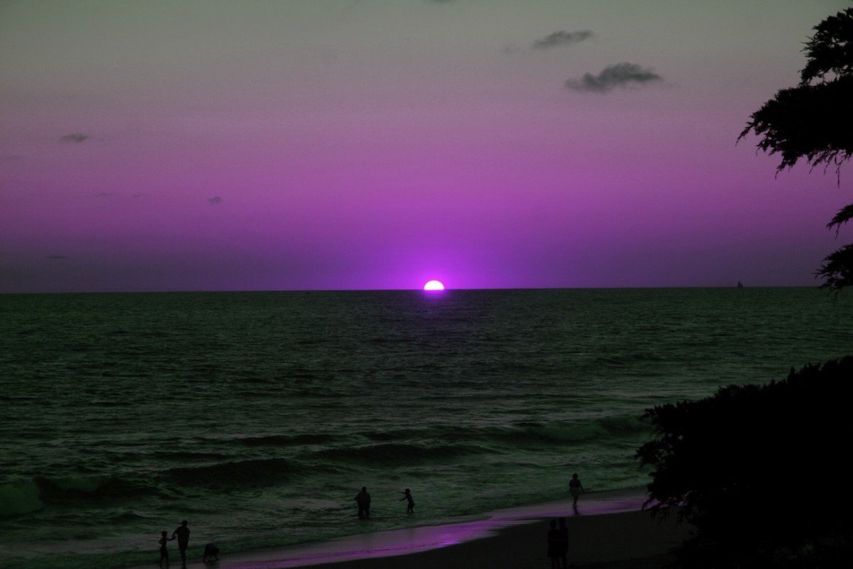 Фиолетовый закат Эстетика