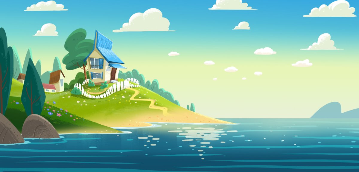 Мультяшный пейзаж