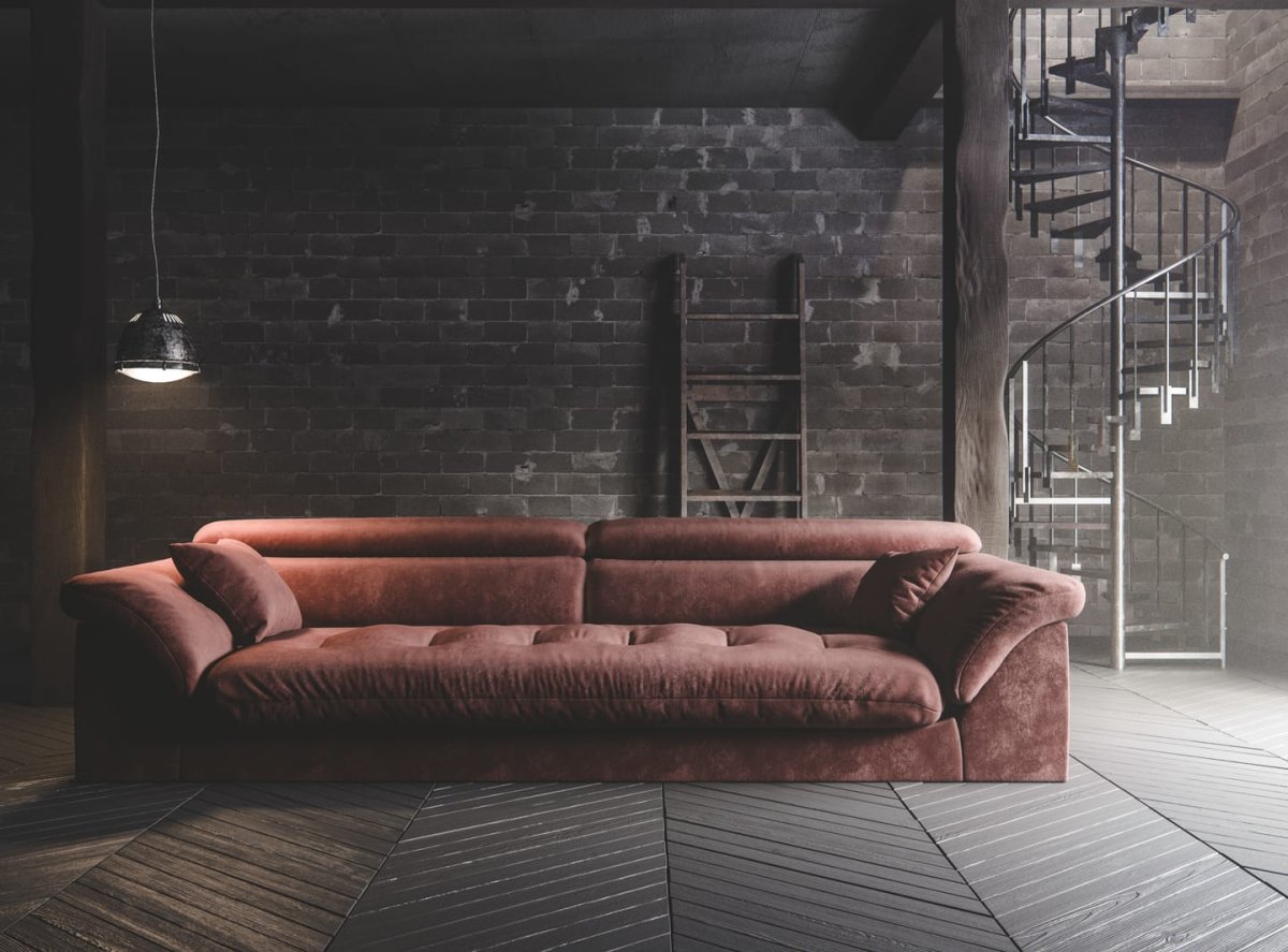 Диван лофт бордо