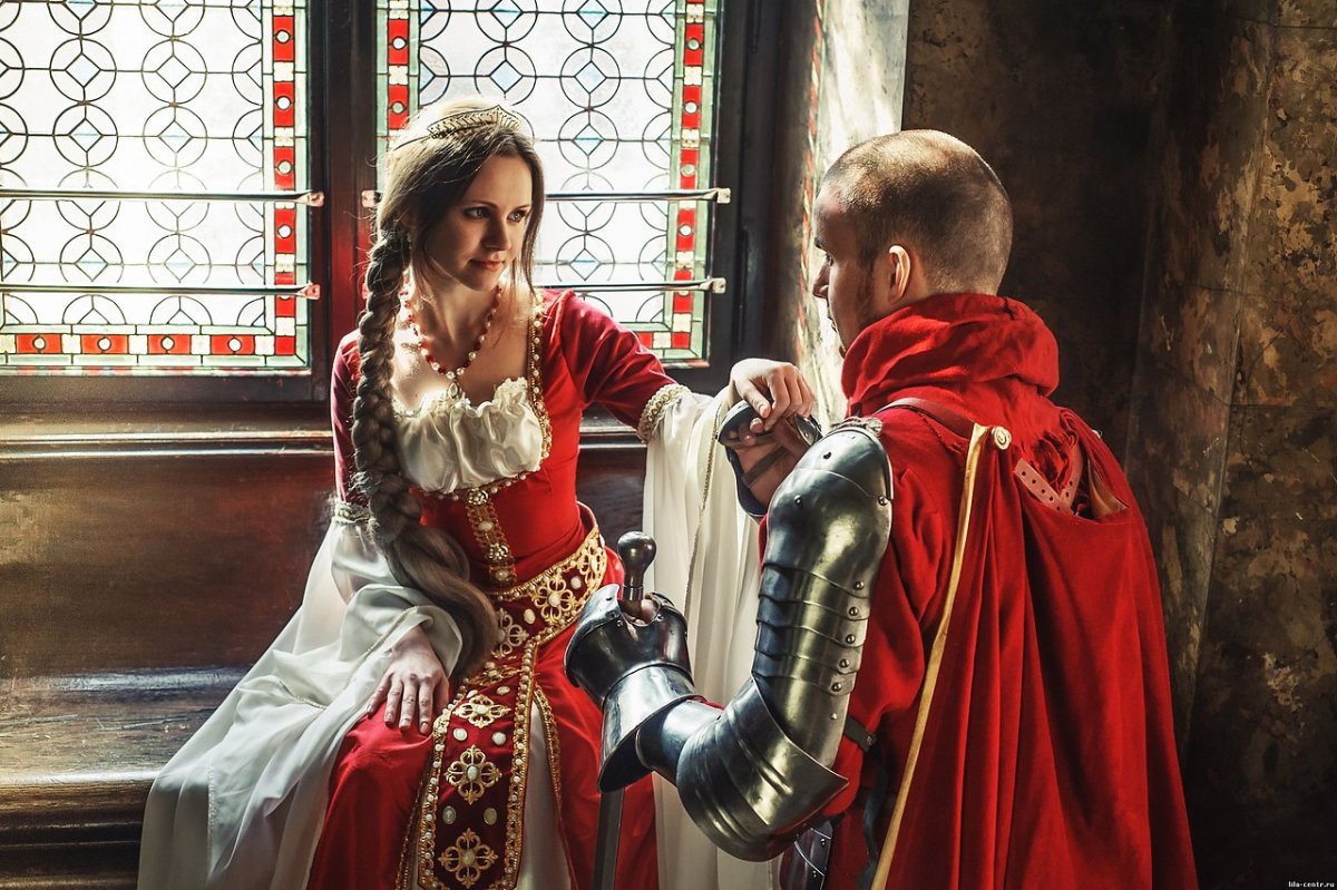 Дамы на рыцарском турнире