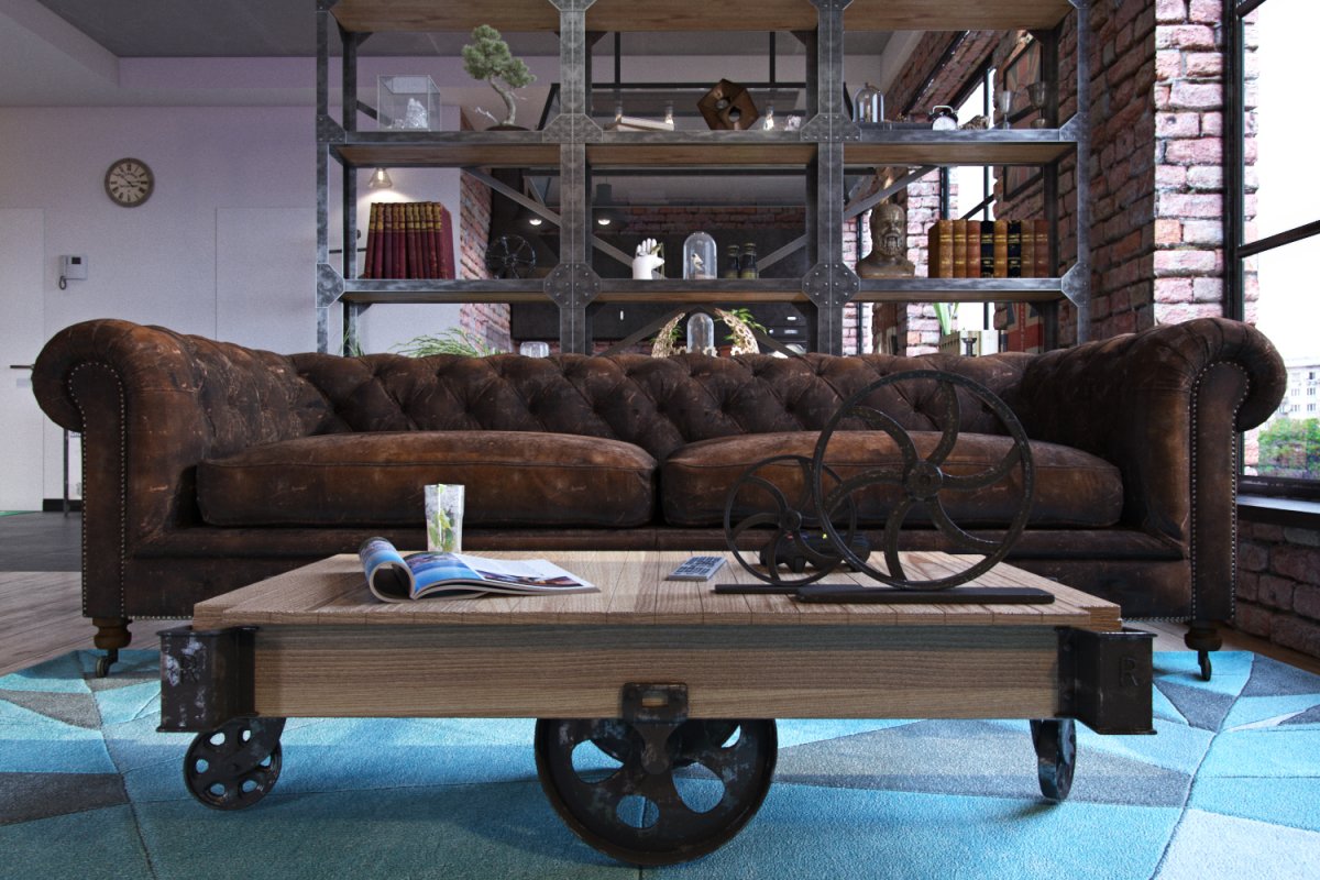 Мягкая мебель в стиле лофт