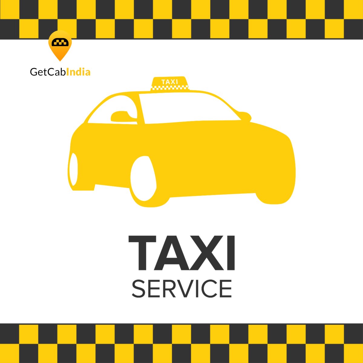 Визитки такси черно белые