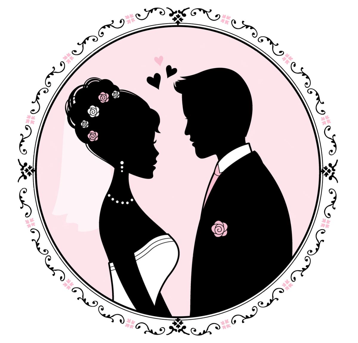 Милые иллюстрации жениха и невесты