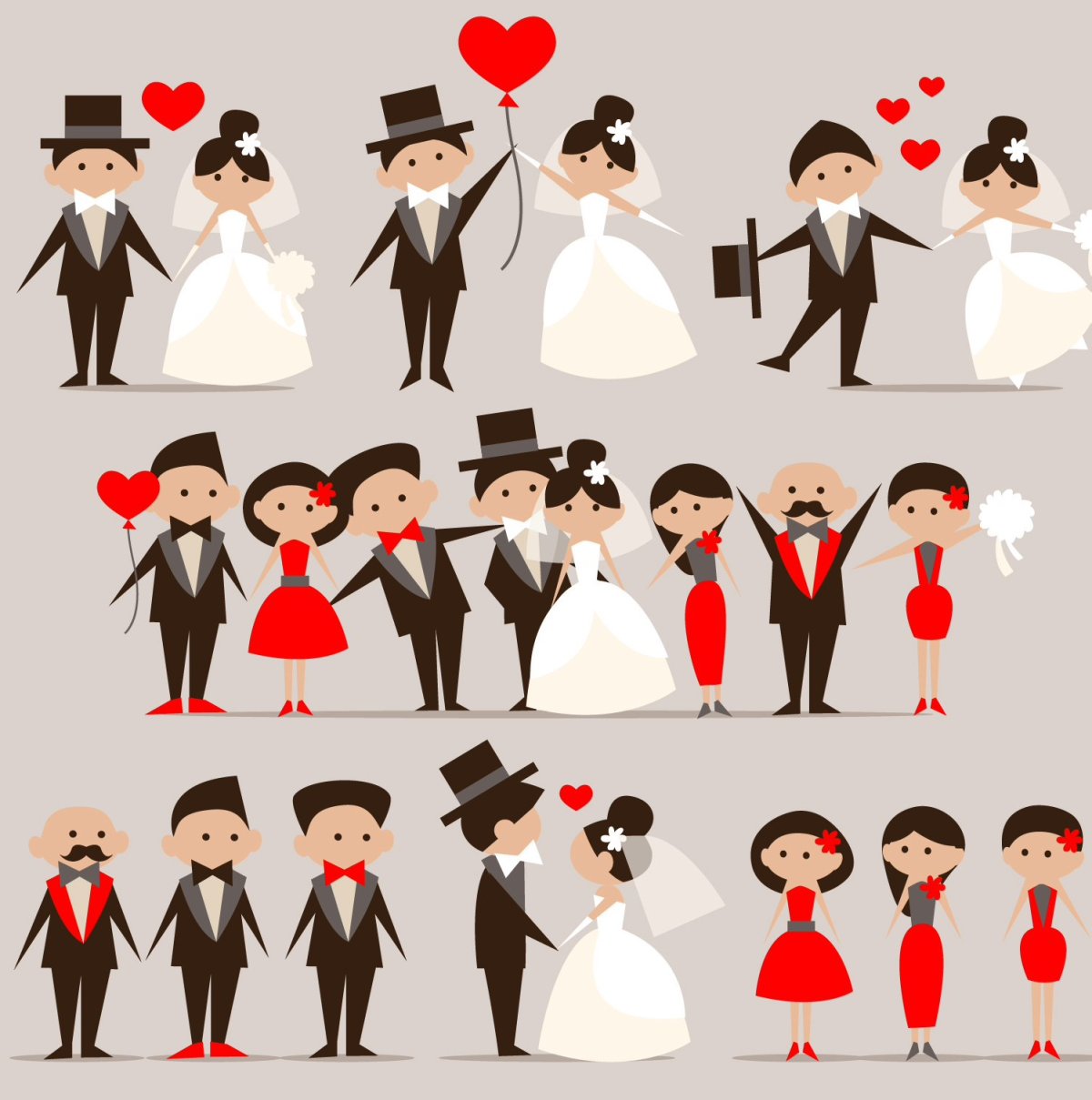 Мультяшная свадьба