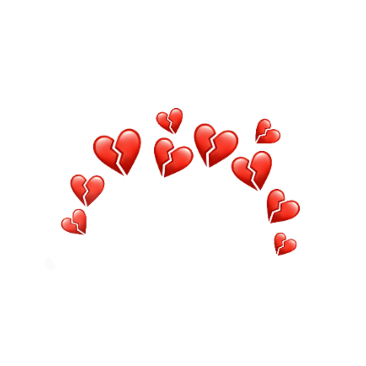 Венок из сердечек без фона