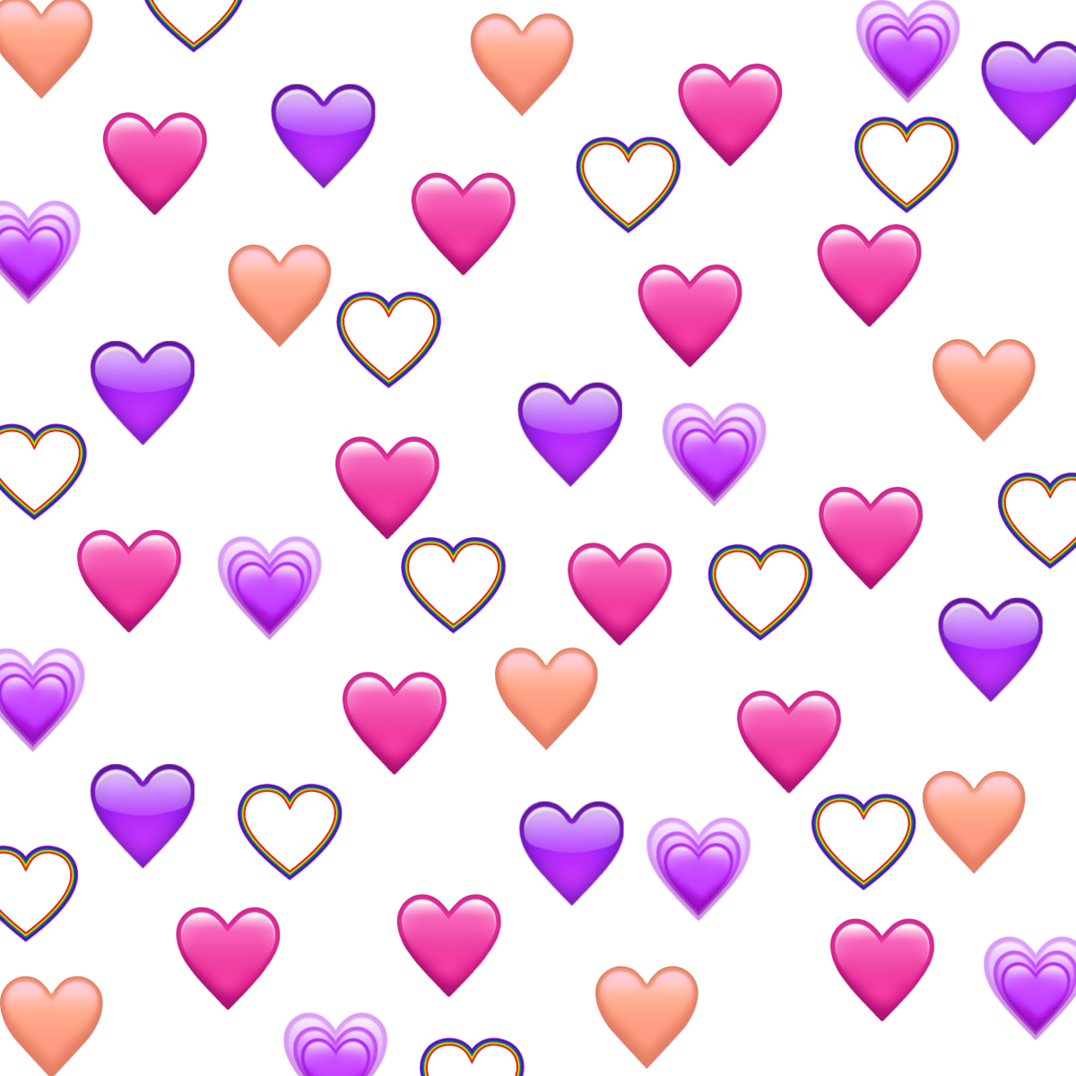 Фон мелкие сердечки